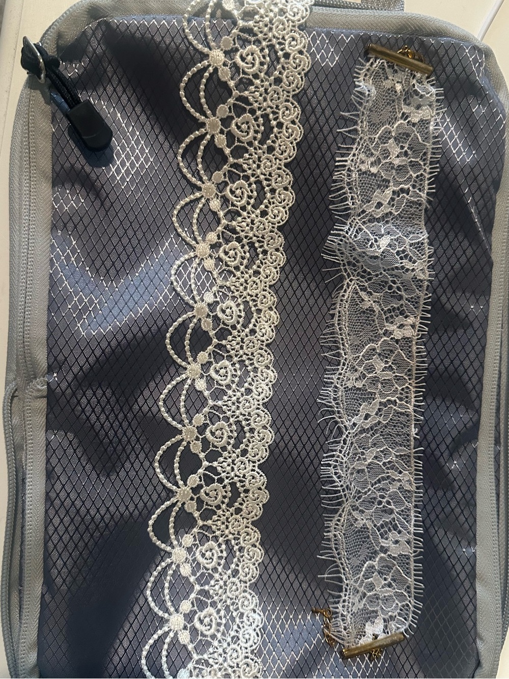 2 bridal lace chokers - eyelash